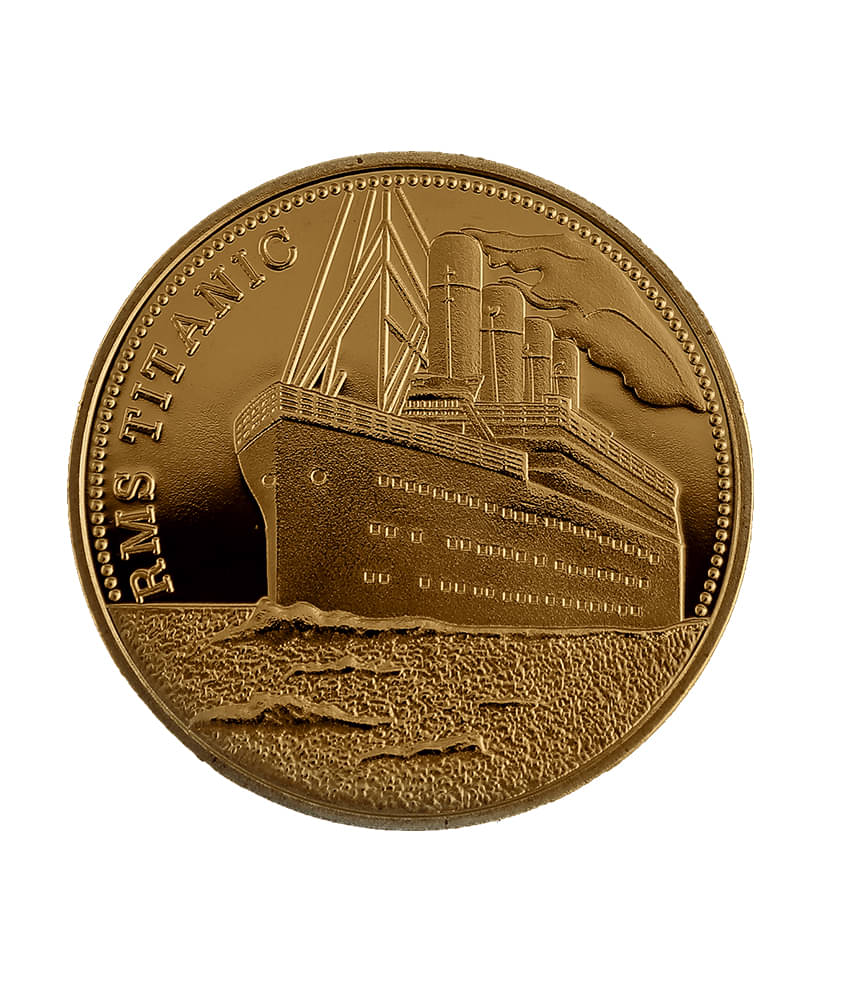 RMS Titanic in Memory of Titanic Lucky Commemorative Collectible Gold Coin 1 Oz Heavy Thick Rare to get Medallion Fantasy Physical Coin (Gold Plated with Luxury Box) RMS Titanic in Memory of Titanic Lucky Commemorative Collectible Gold Coin 1 Oz Heavy Thick Rare to get Medallion Fantasy Physical Coin (Gold Plated with Luxury Box)
