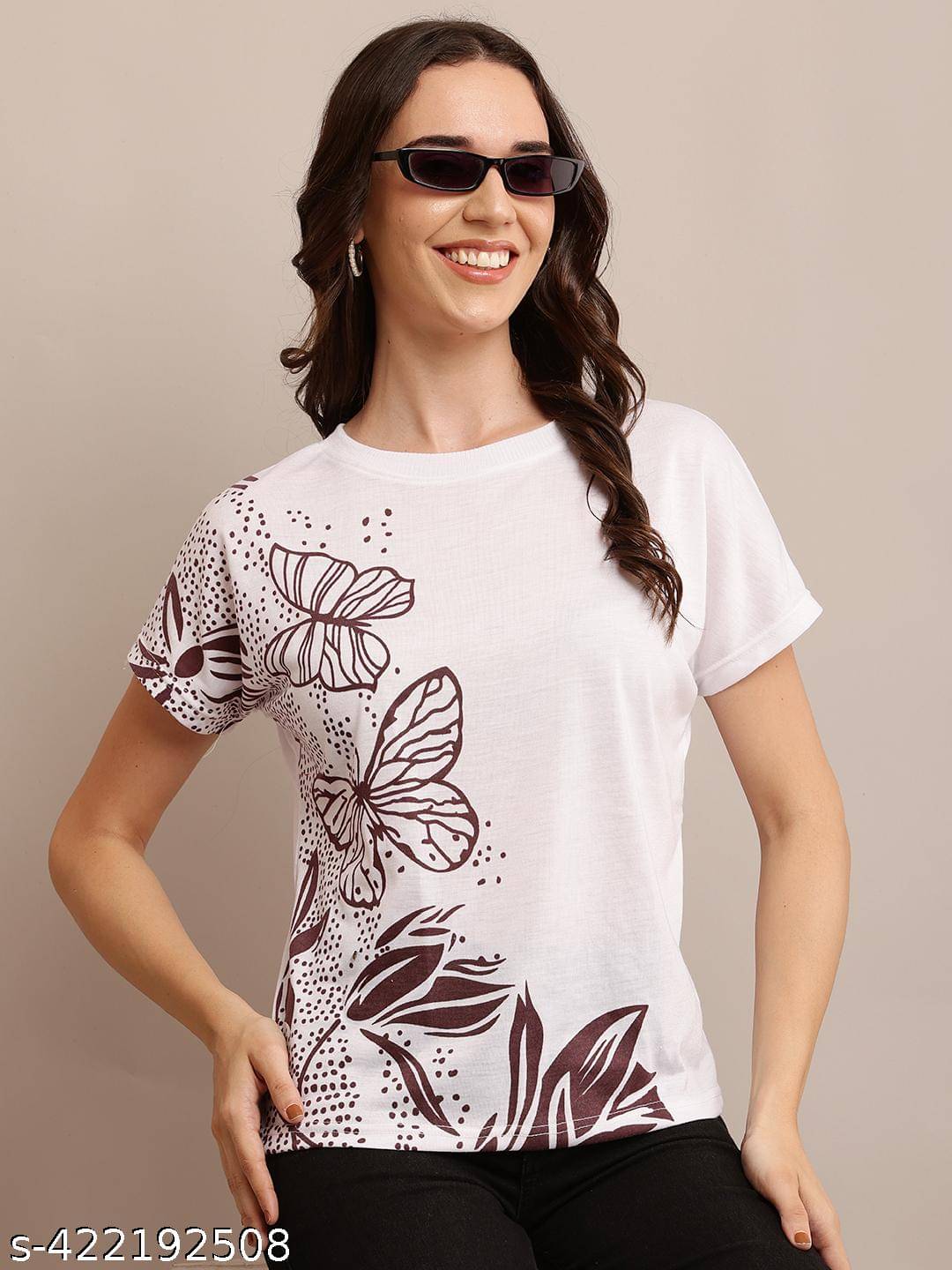 Raabta Fashion Women's Viscose Regular Top ( White )     			Raabta Fashion Women's Viscose Regular Top ( White )