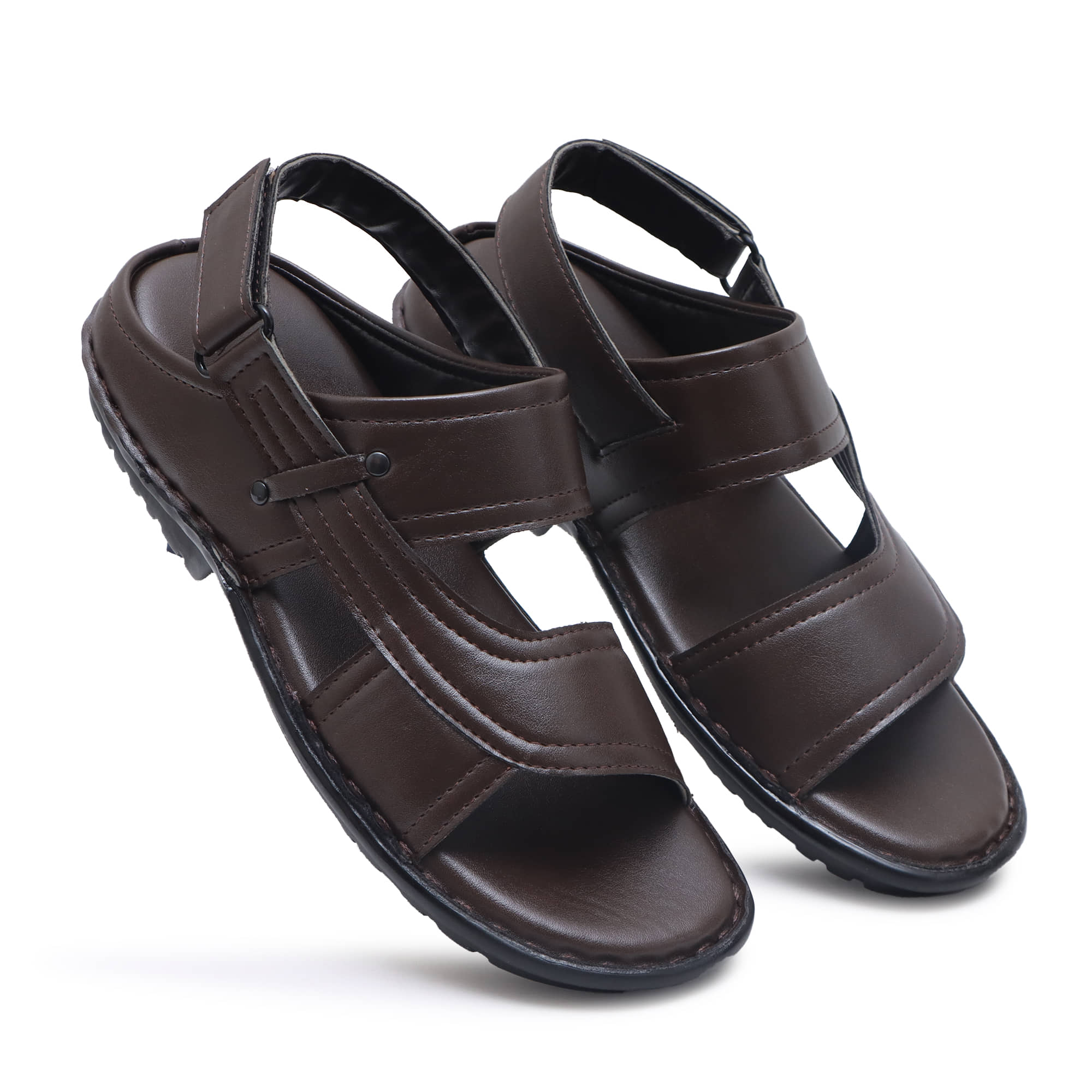 SHUAN - Black Men's Sandals