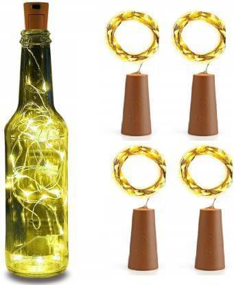     			SPARKWORLD Gold 3M Cork light ( Pack of 4 )
