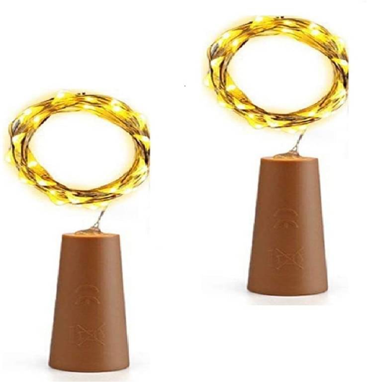     			SPARKWORLD Gold 3M Cork light ( Pack of 2 )