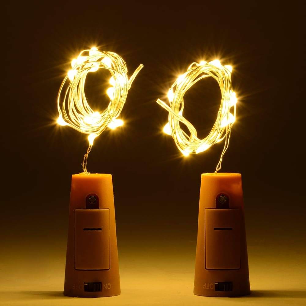     			SPARKWORLD Gold 3M Cork light ( Pack of 2 )