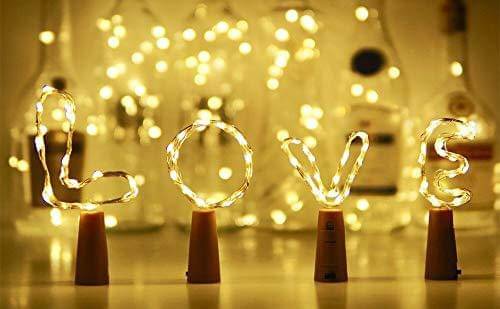     			SPARKWORLD Gold 3M Cork light ( Pack of 4 )