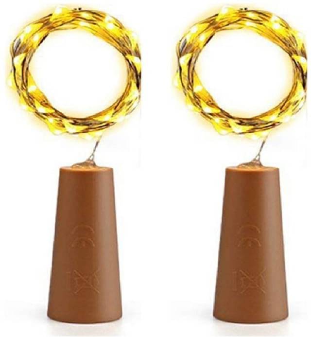    			SPARKWORLD Gold 3M Cork light ( Pack of 2 )