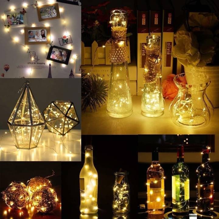     			SPARKWORLD Yellow 3M Cork light ( Pack of 10 )