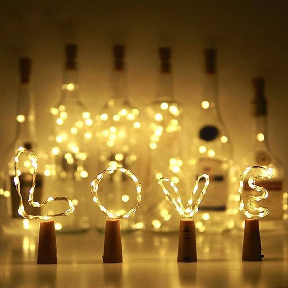     			SPARKWORLD Yellow 3M Cork light ( Pack of 4 )