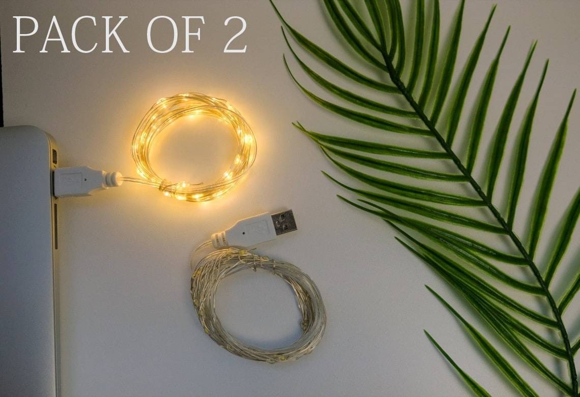     			SPARKWORLD Yellow 3M Cork light ( Pack of 2 )