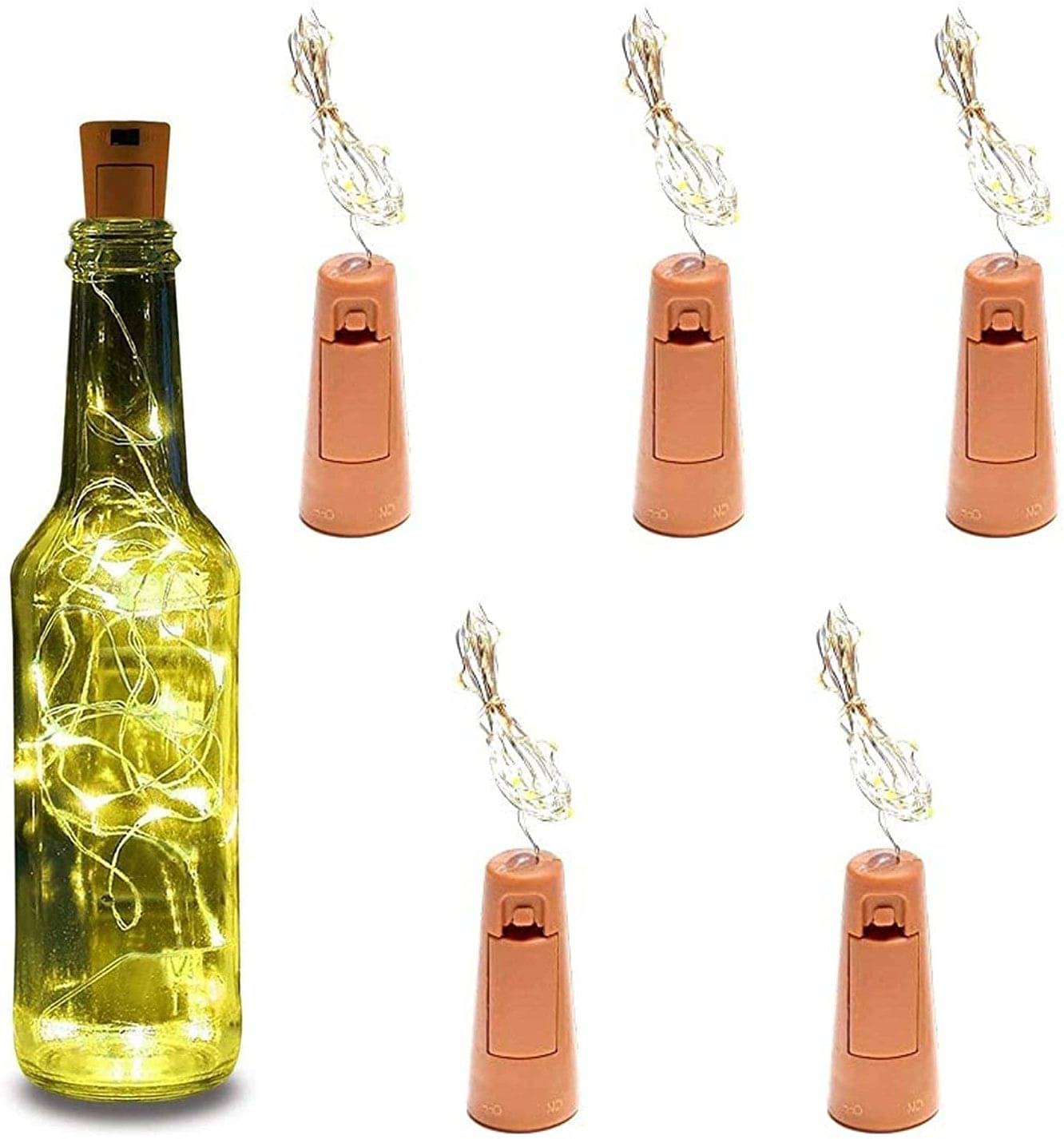     			SPARKWORLD Yellow 3M Cork light ( Pack of 5 )