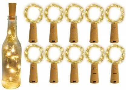     			SPARKWORLD Yellow 3M Cork light ( Pack of 10 )
