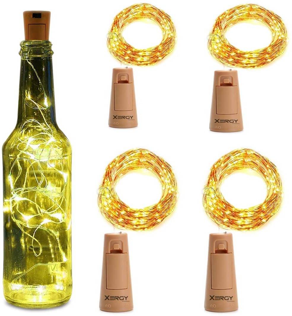     			SPARKWORLD Yellow 3M Cork light ( Pack of 4 )
