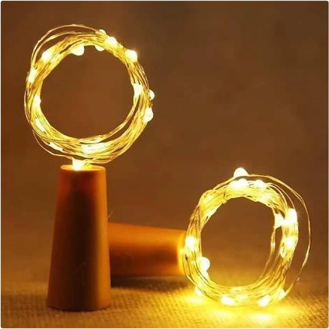     			SPARKWORLD Yellow 3M Cork light ( Pack of 2 )