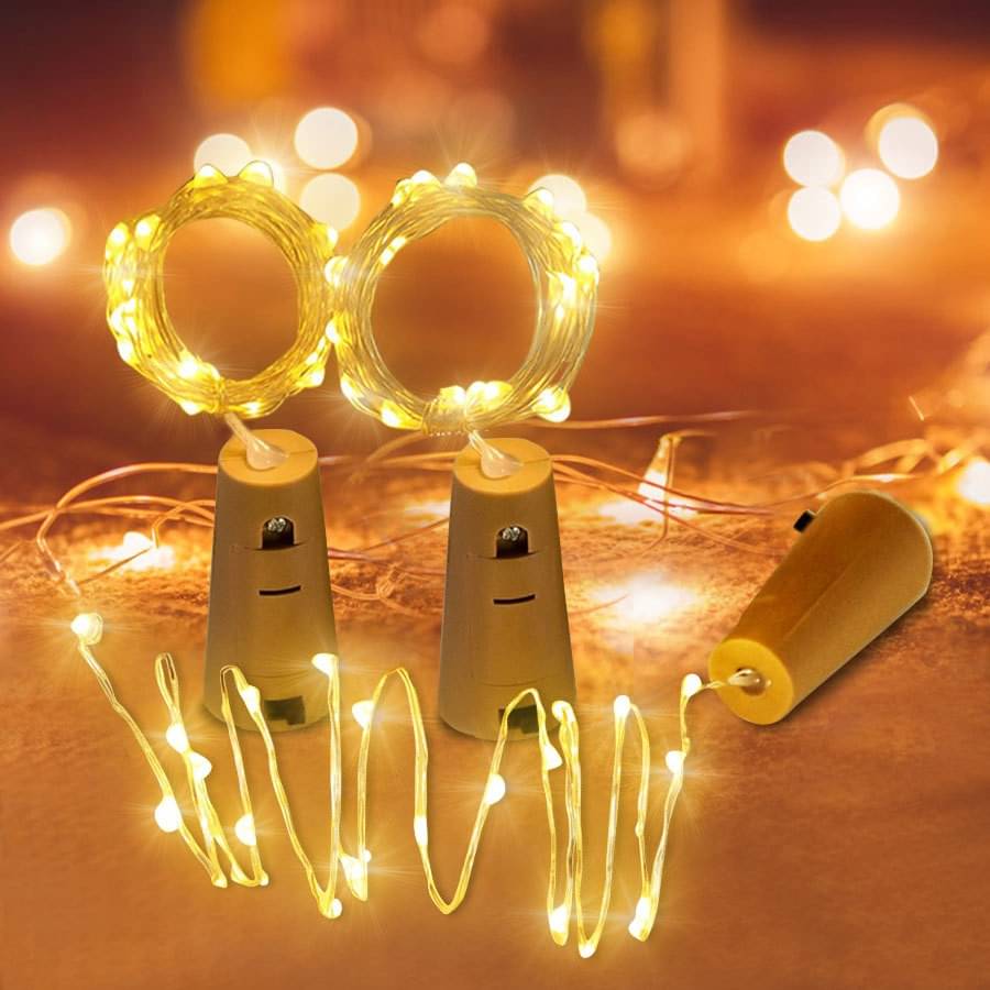     			SPARKWORLD Yellow 3M Cork light ( Pack of 2 )