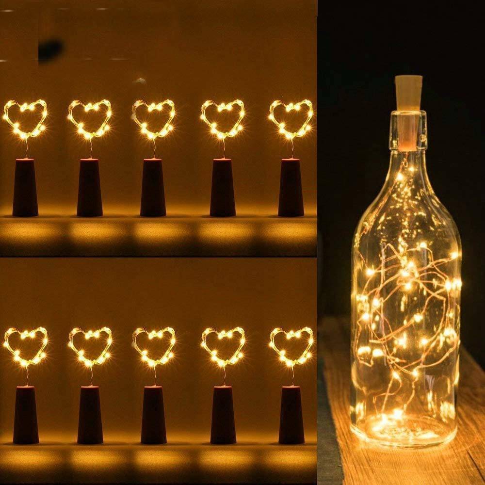     			SPARKWORLD Yellow 3M Cork light ( Pack of 10 )