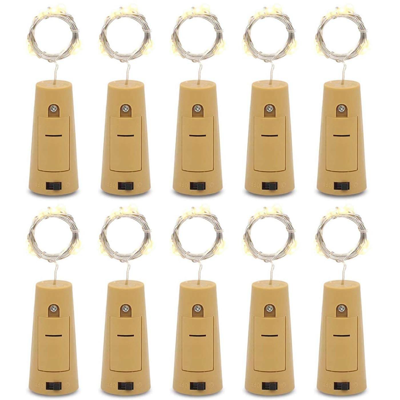     			SPARKWORLD Yellow 3M Cork light ( Pack of 10 )