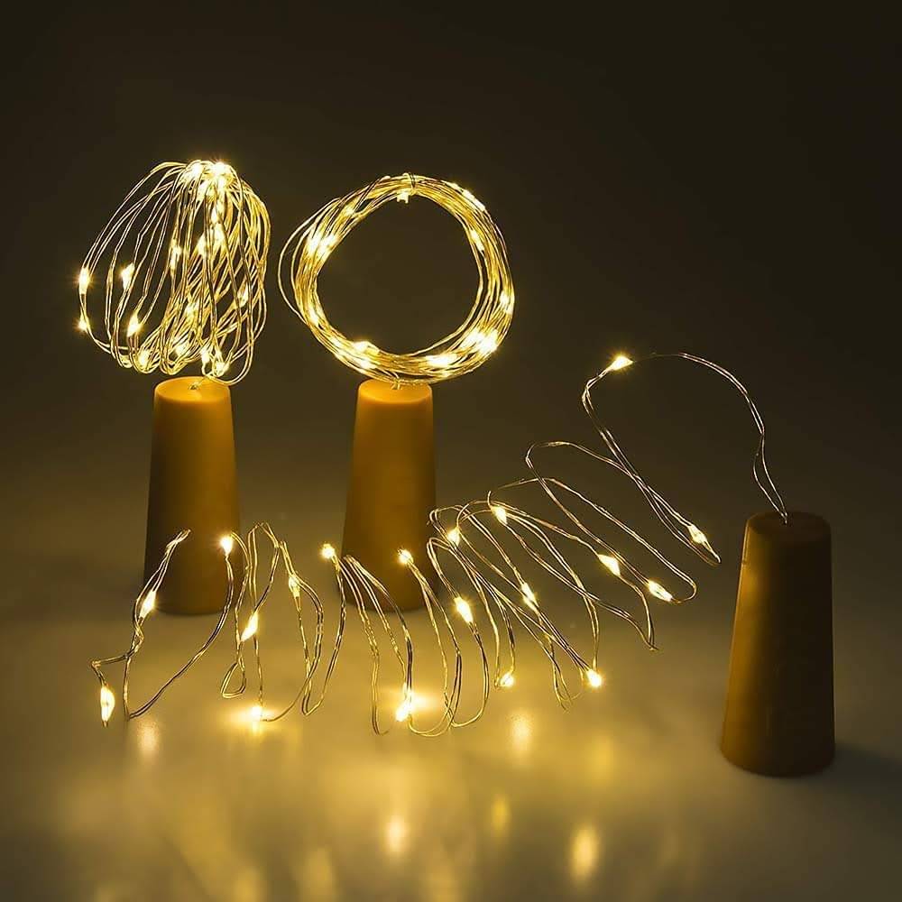     			SPARKWORLD Yellow 3M Cork light ( Pack of 2 )