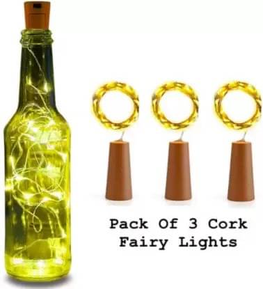     			SPARKWORLD Yellow 3M Cork light ( Pack of 3 )