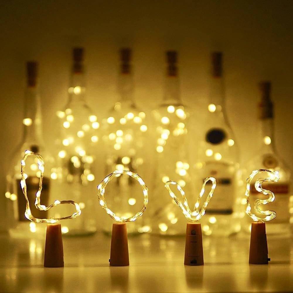     			SPARKWORLD Yellow 3M Cork light ( Pack of 4 )