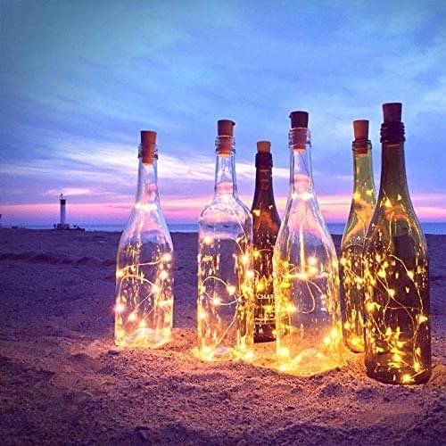     			SPARKWORLD Yellow 3M Cork light ( Pack of 4 )