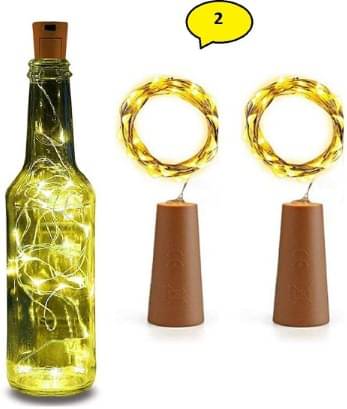     			SPARKWORLD Yellow 3M Cork light ( Pack of 2 )