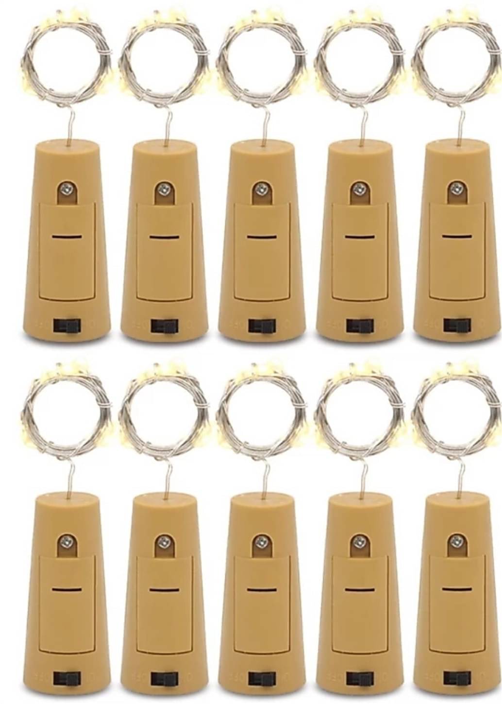     			SPARKWORLD Yellow 3M Cork light ( Pack of 10 )
