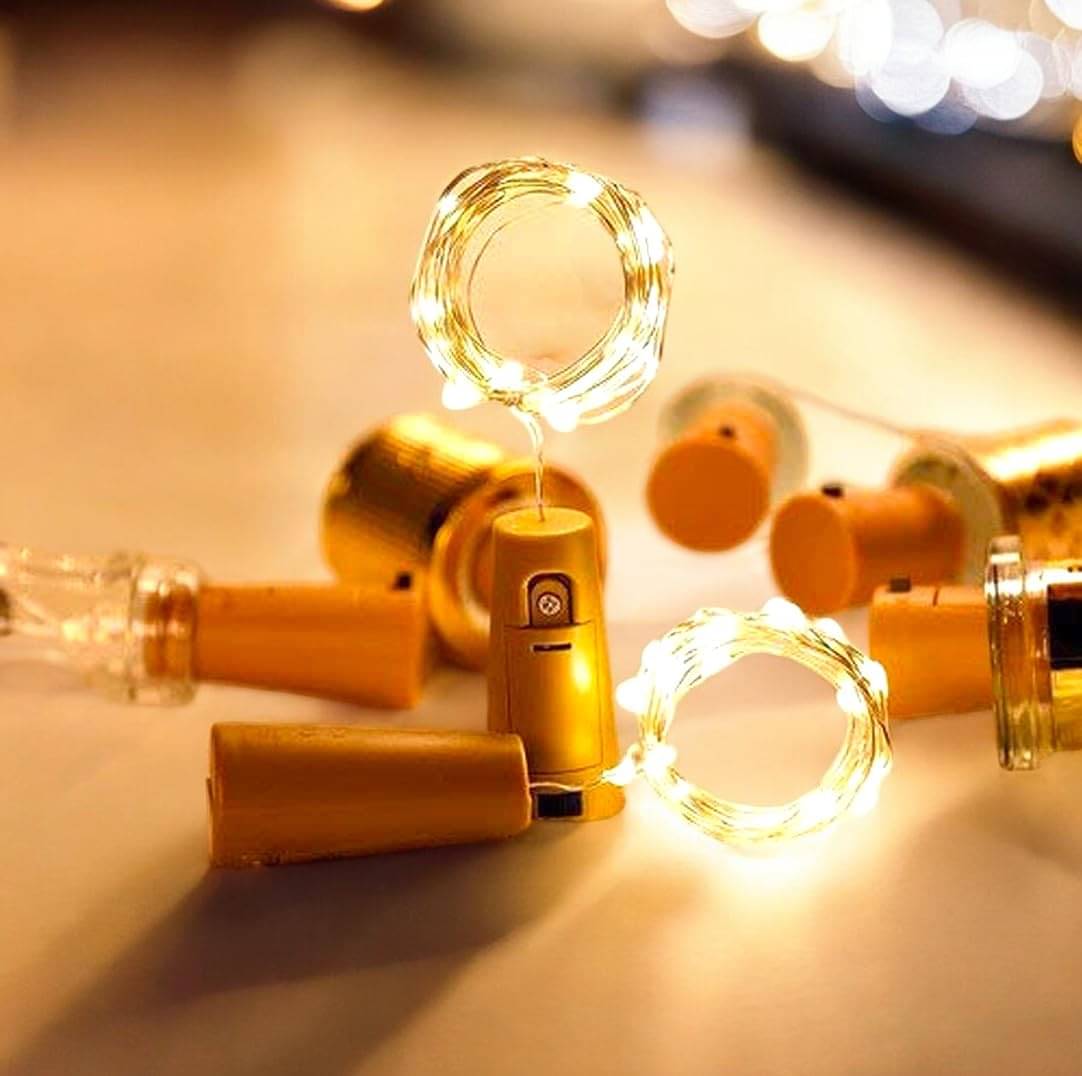     			SPARKWORLD Yellow 3M Cork light ( Pack of 2 )