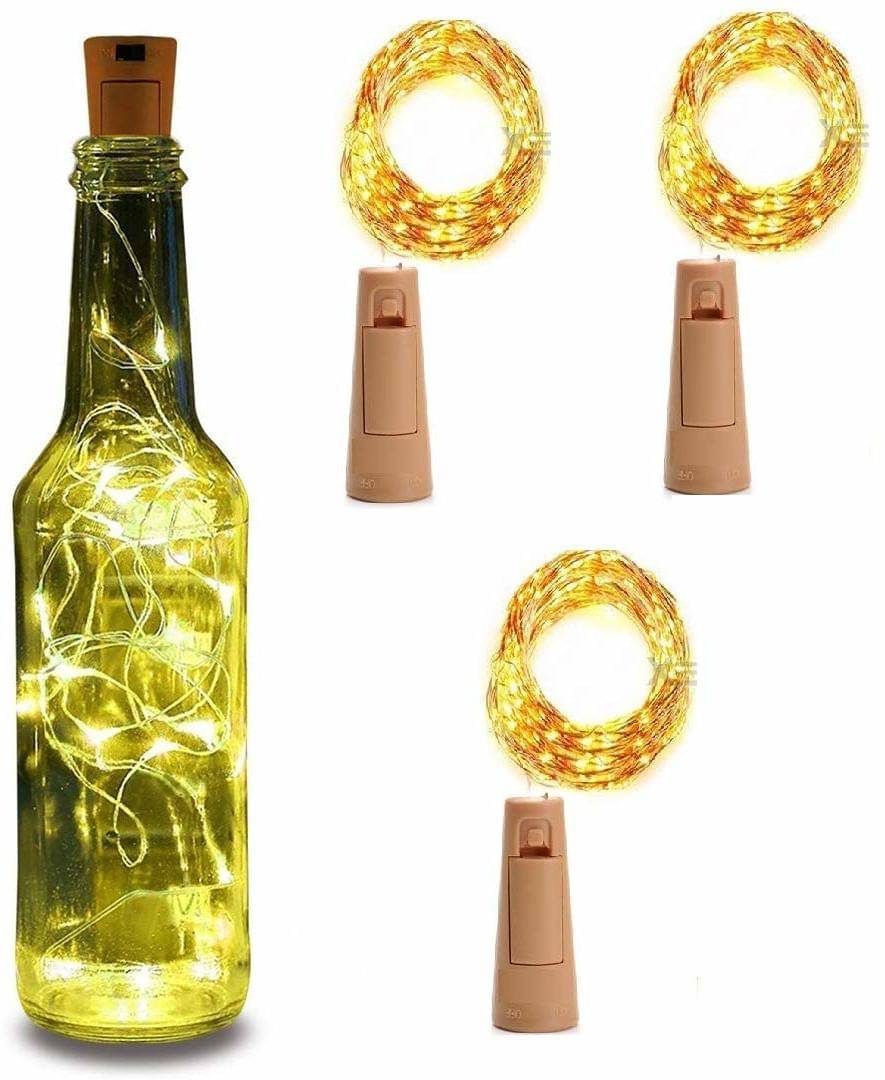    			SPARKWORLD Yellow 3M Cork light ( Pack of 3 )