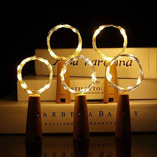     			SPARKWORLD Yellow 3M Cork light ( Pack of 5 )