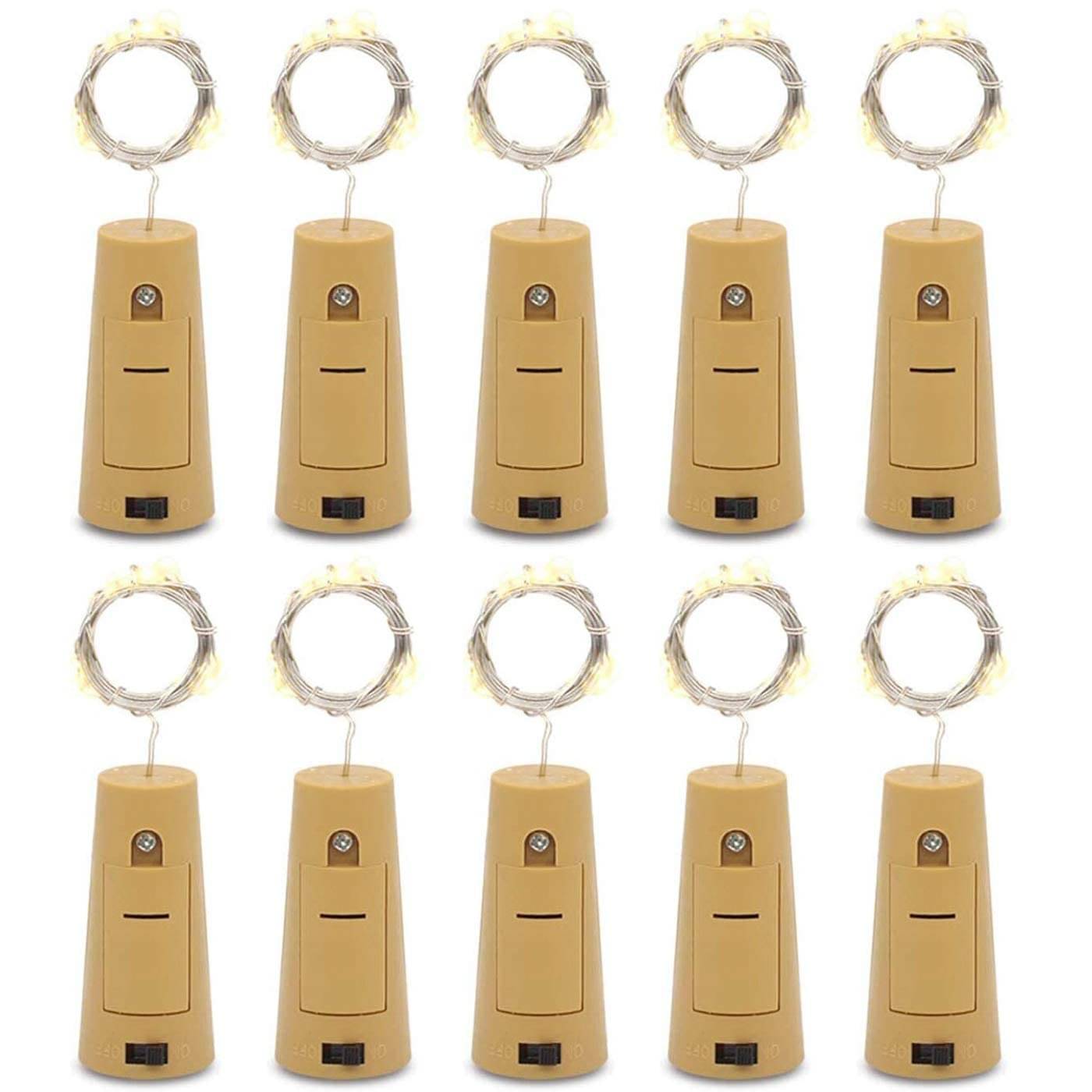     			SPARKWORLD Yellow 3M Cork light ( Pack of 10 )