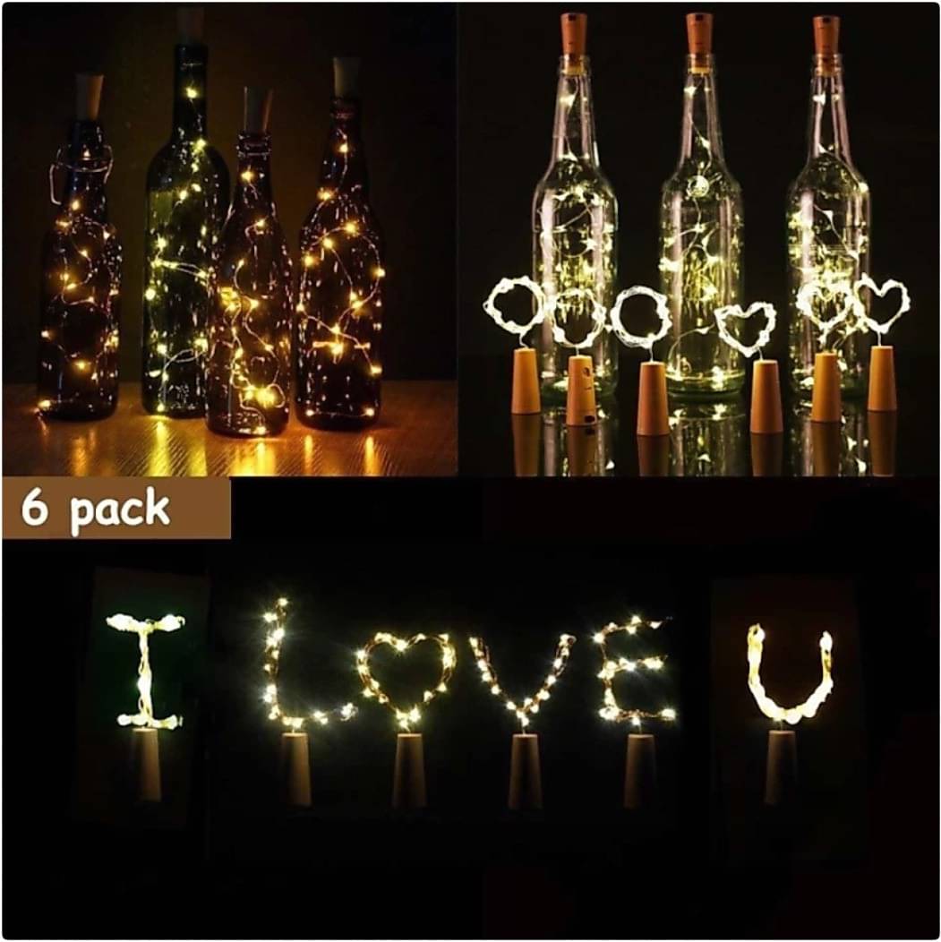     			SPARKWORLD Yellow 3M Cork light ( Pack of 6 )