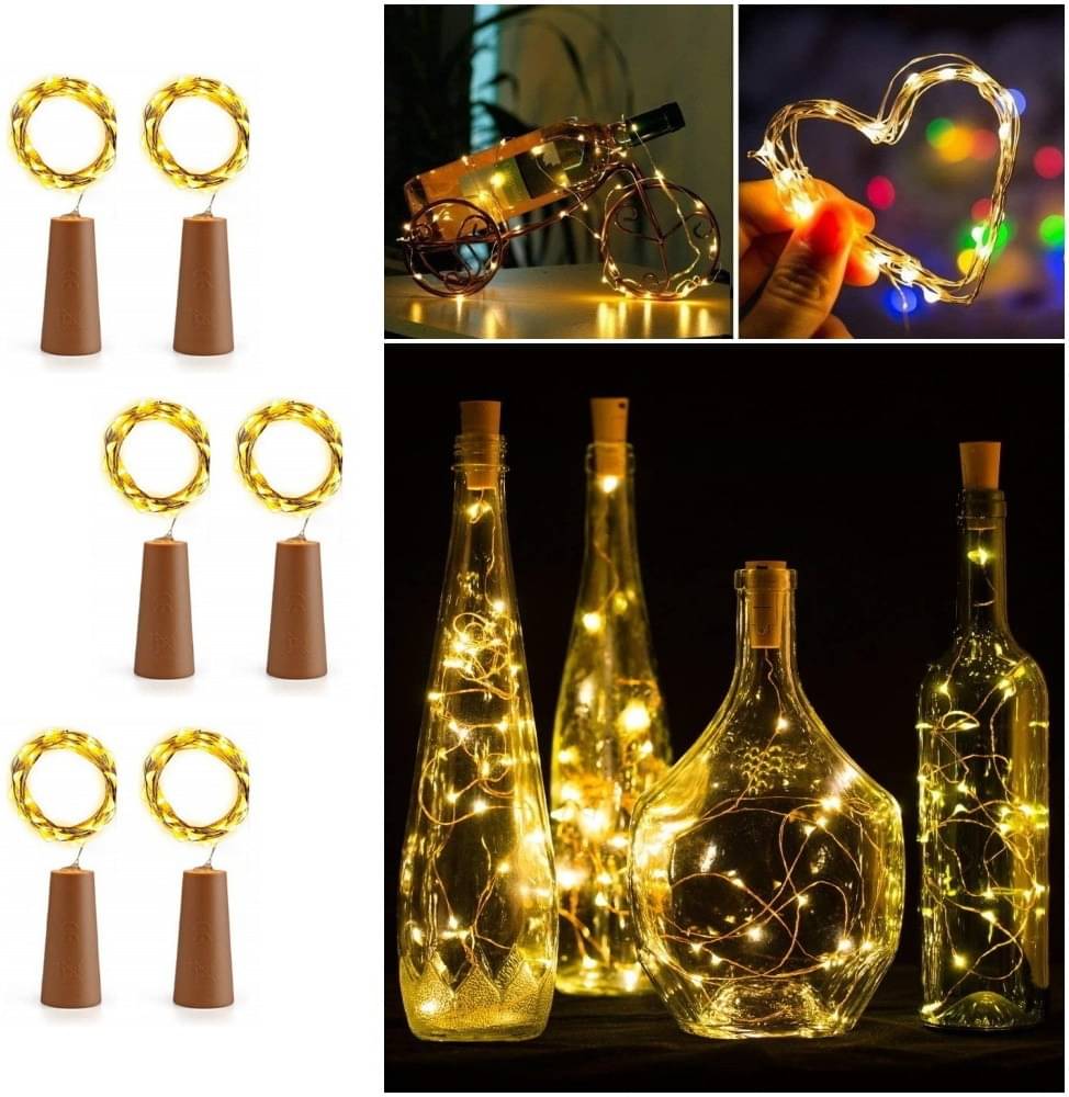     			SPARKWORLD Yellow 3M Cork light ( Pack of 6 )