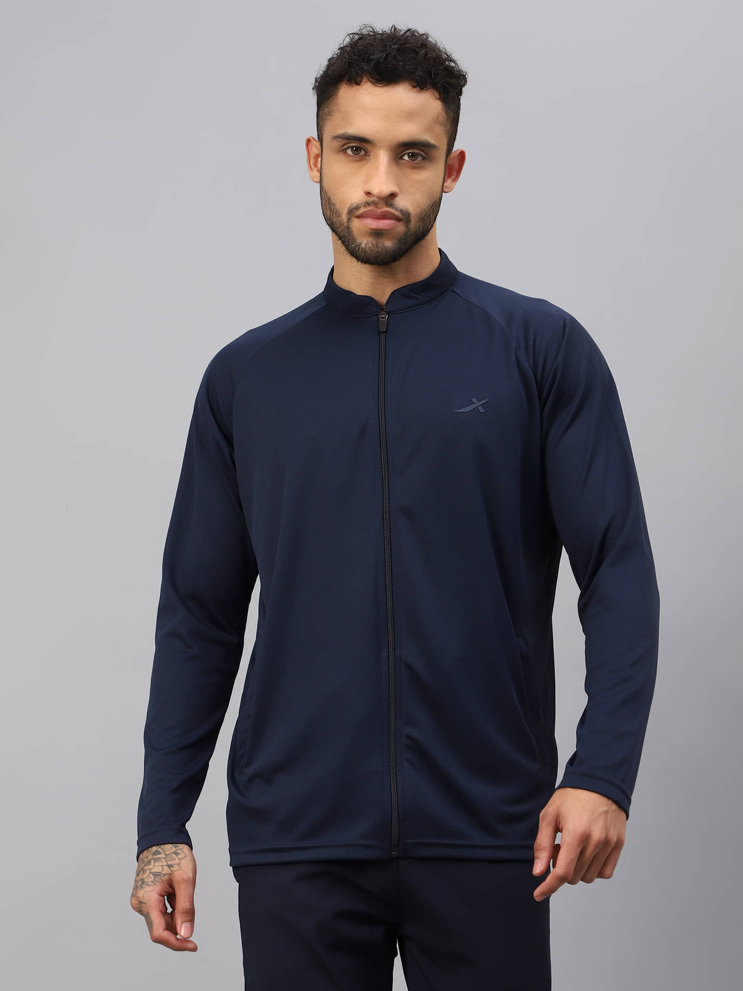 Vector X Navy Polyester Men's Football Jacket ( Pack of 1 ) Vector X Navy Polyester Men's Football Jacket ( Pack of 1 )