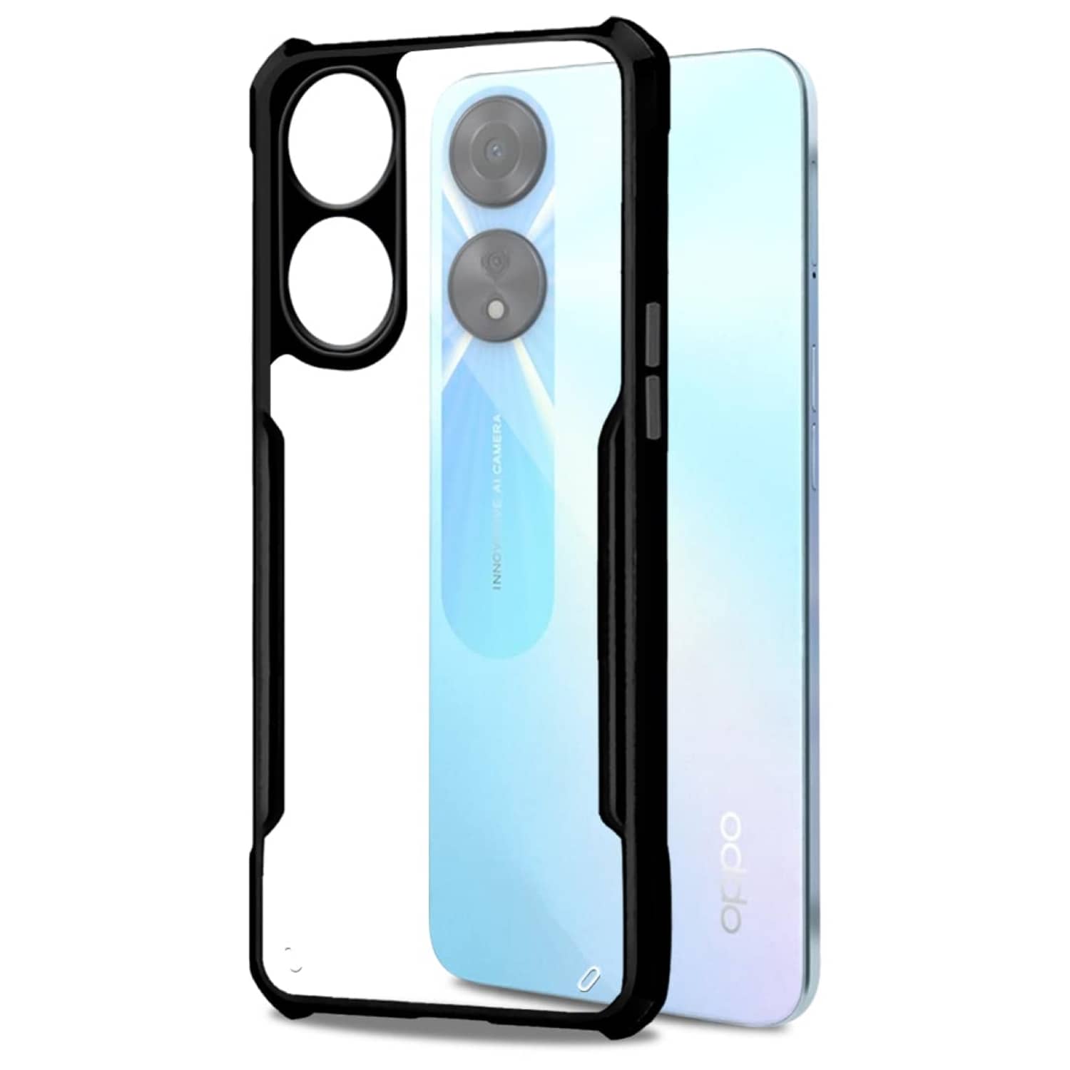 ZAMN Hybrid Covers Compatible For Polycarbonate OPPO A78 5G ( )
