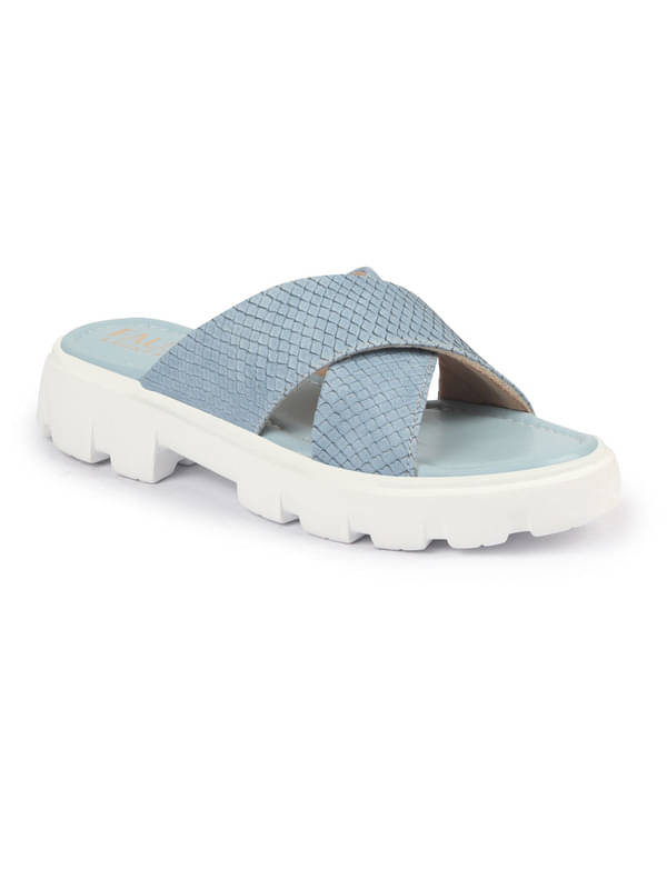     			Fausto Blue Women's Flats