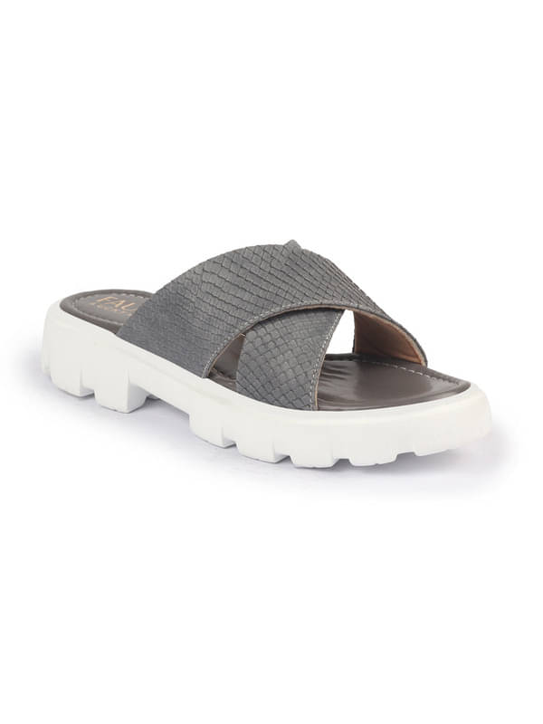 Fausto Gray Women's Flats     			Fausto Gray Women's Flats