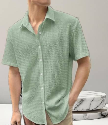     			Filose Polyester Regular Fit Solids Half Sleeves Men's Casual Shirt - Green ( Pack of 1 )