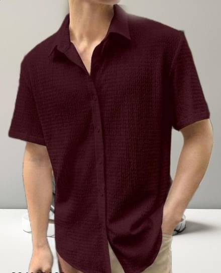 Filose Polyester Regular Fit Solids Half Sleeves Men's Casual Shirt - Maroon ( Pack of 1 ) Filose Polyester Regular Fit Solids Half Sleeves Men's Casual Shirt - Maroon ( Pack of 1 )