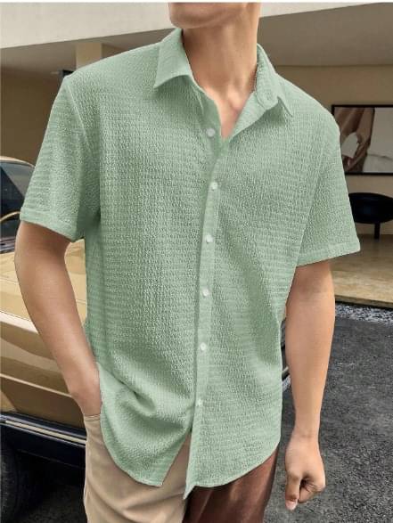     			Filose Polyester Regular Fit Solids Half Sleeves Men's Casual Shirt - Green ( Pack of 1 )