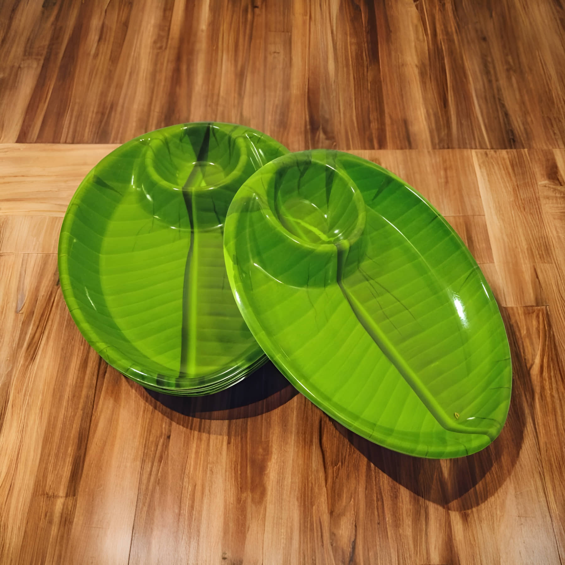 Inpro 6 Pcs Melamine Dark Green Platter