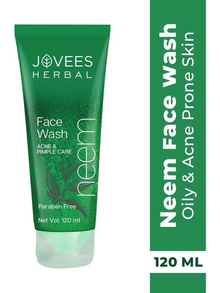     			Jovees Herbal Neem Face Wash With Tea Tree Extracts For Oily & Acne Prone Skin 120ml (Pack of 1)