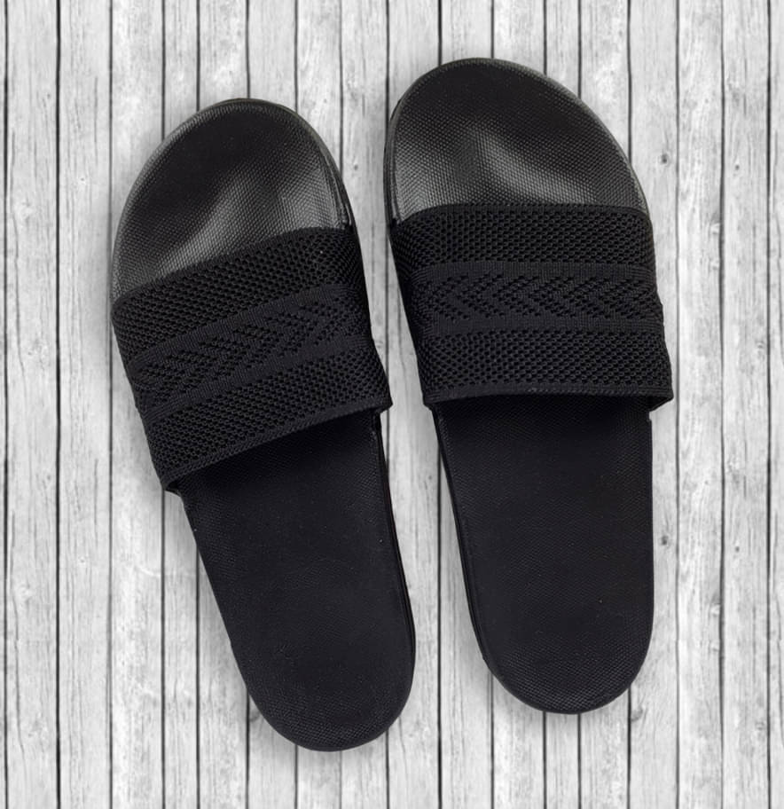     			KAPANI Black Men's Slide Flip flop