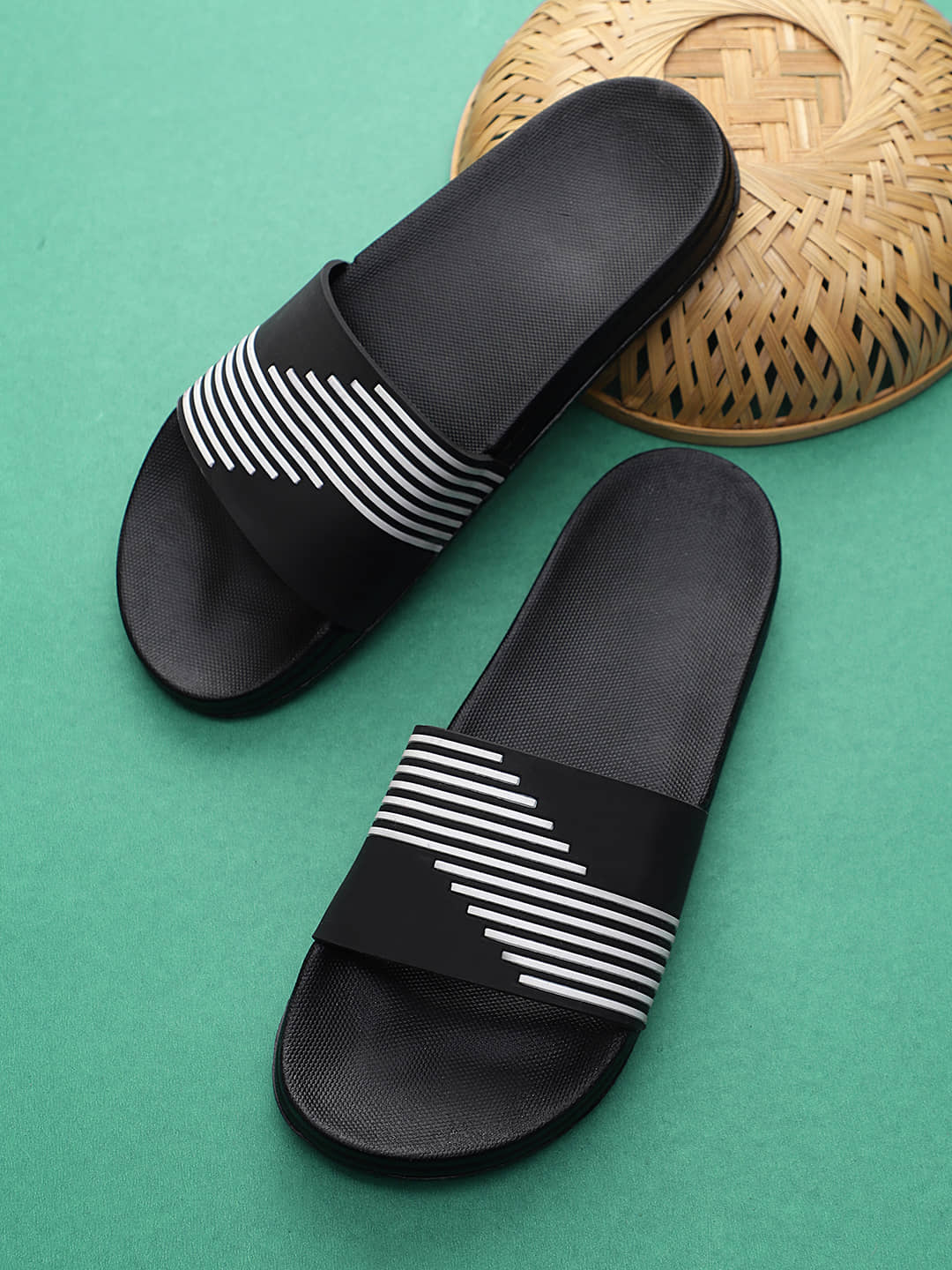 KAPANI Black Men's Slide Flip flop
