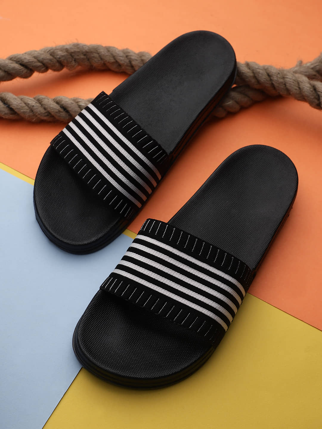 KAPANI Grey Men's Slide Flip flop