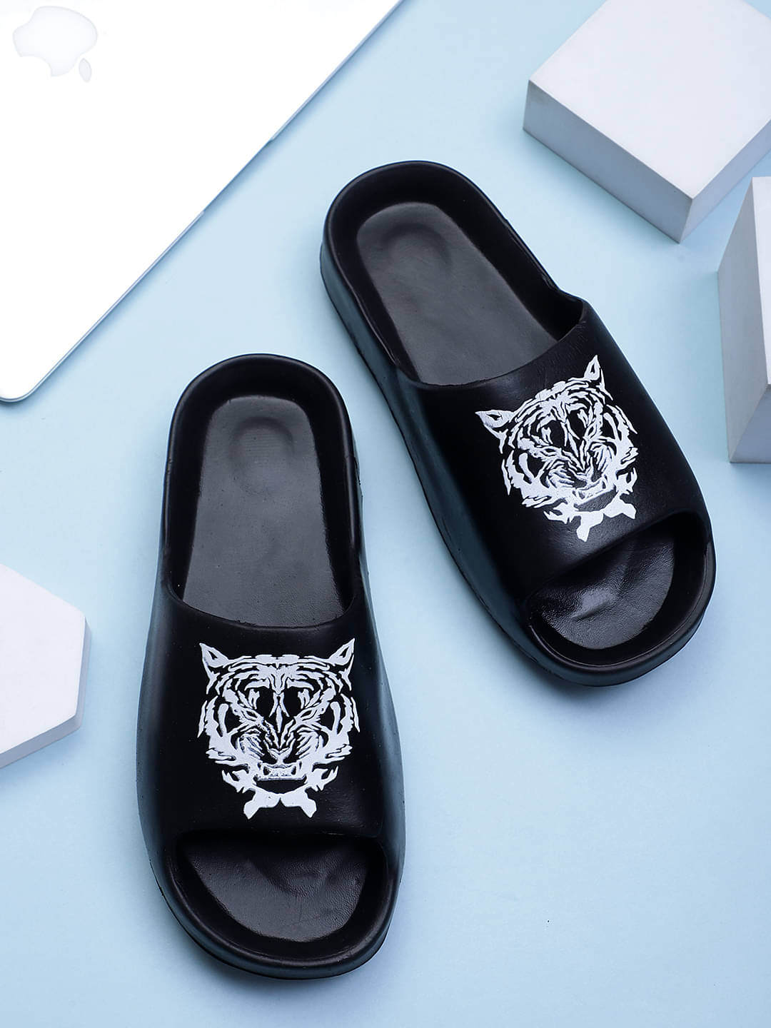     			KAPANI Black Men's Slide Flip flop