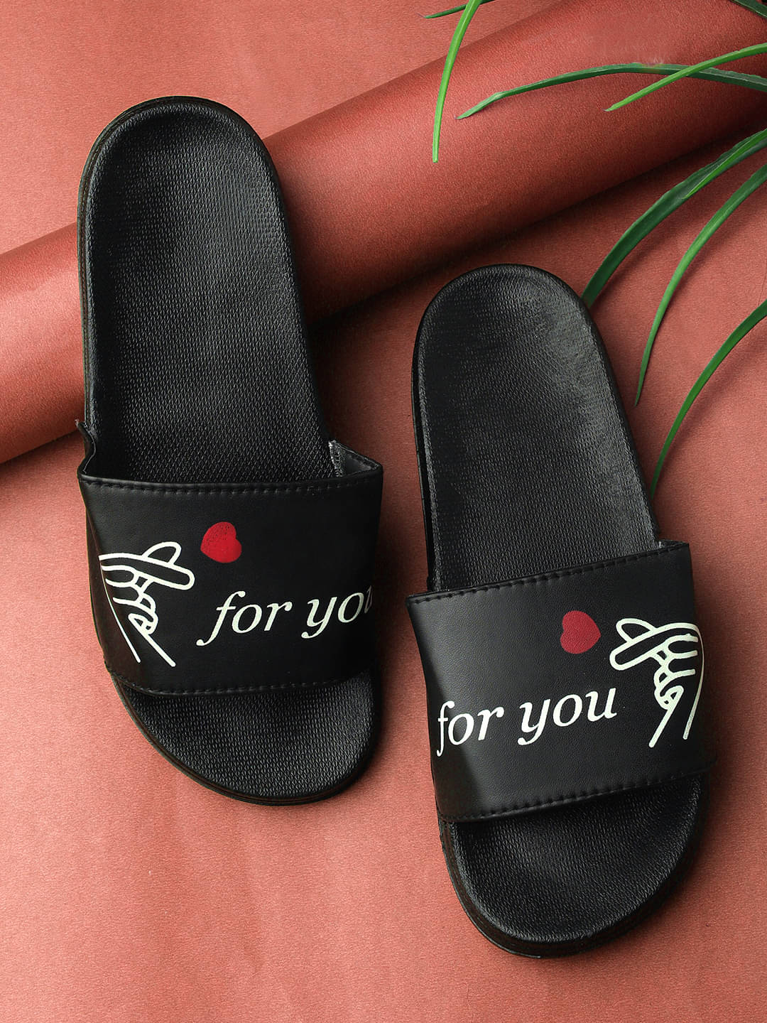     			KAPANI Black Women's Slide Flip flop