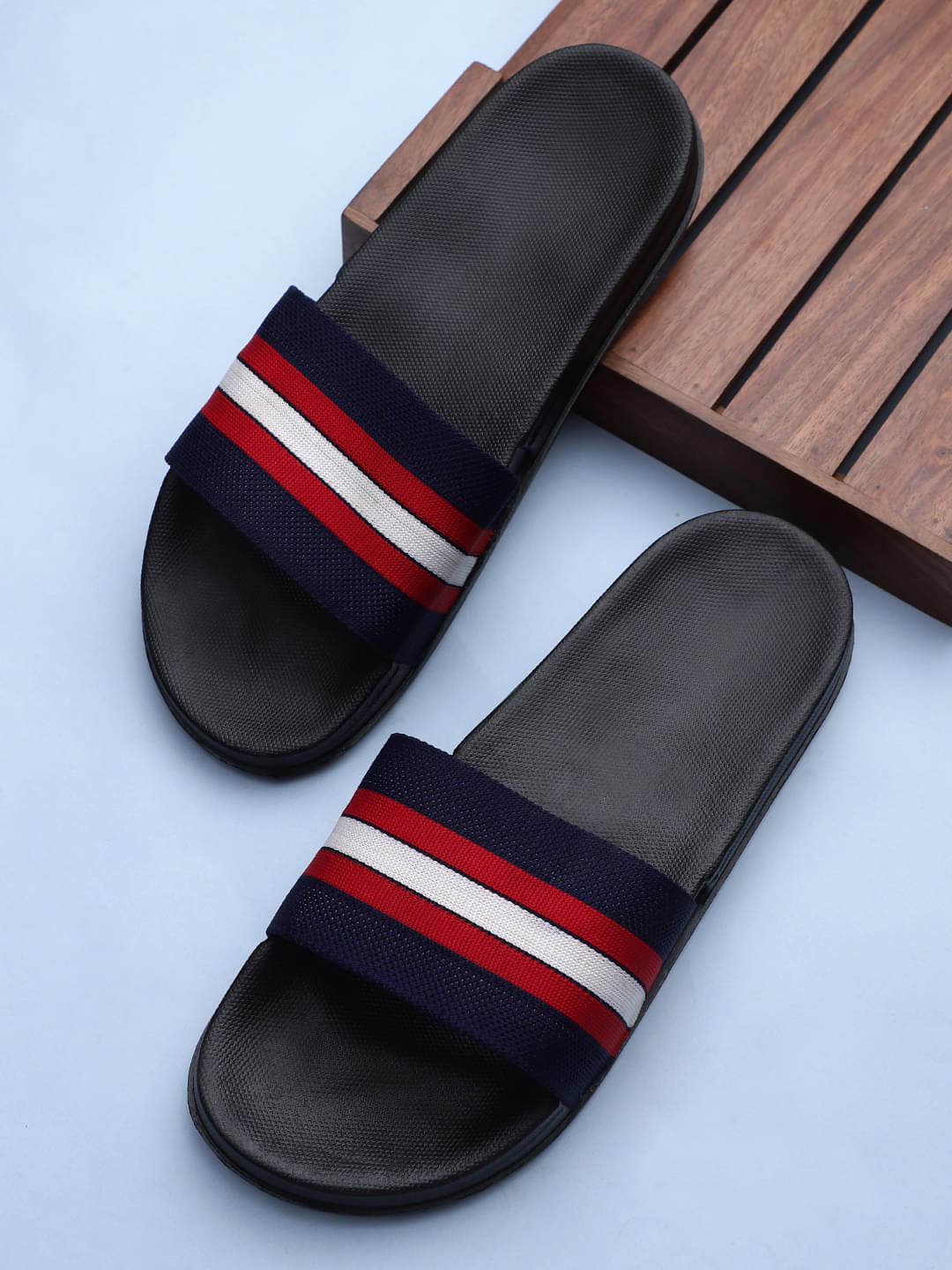     			KAPANI Blue Men's Slide Flip flop