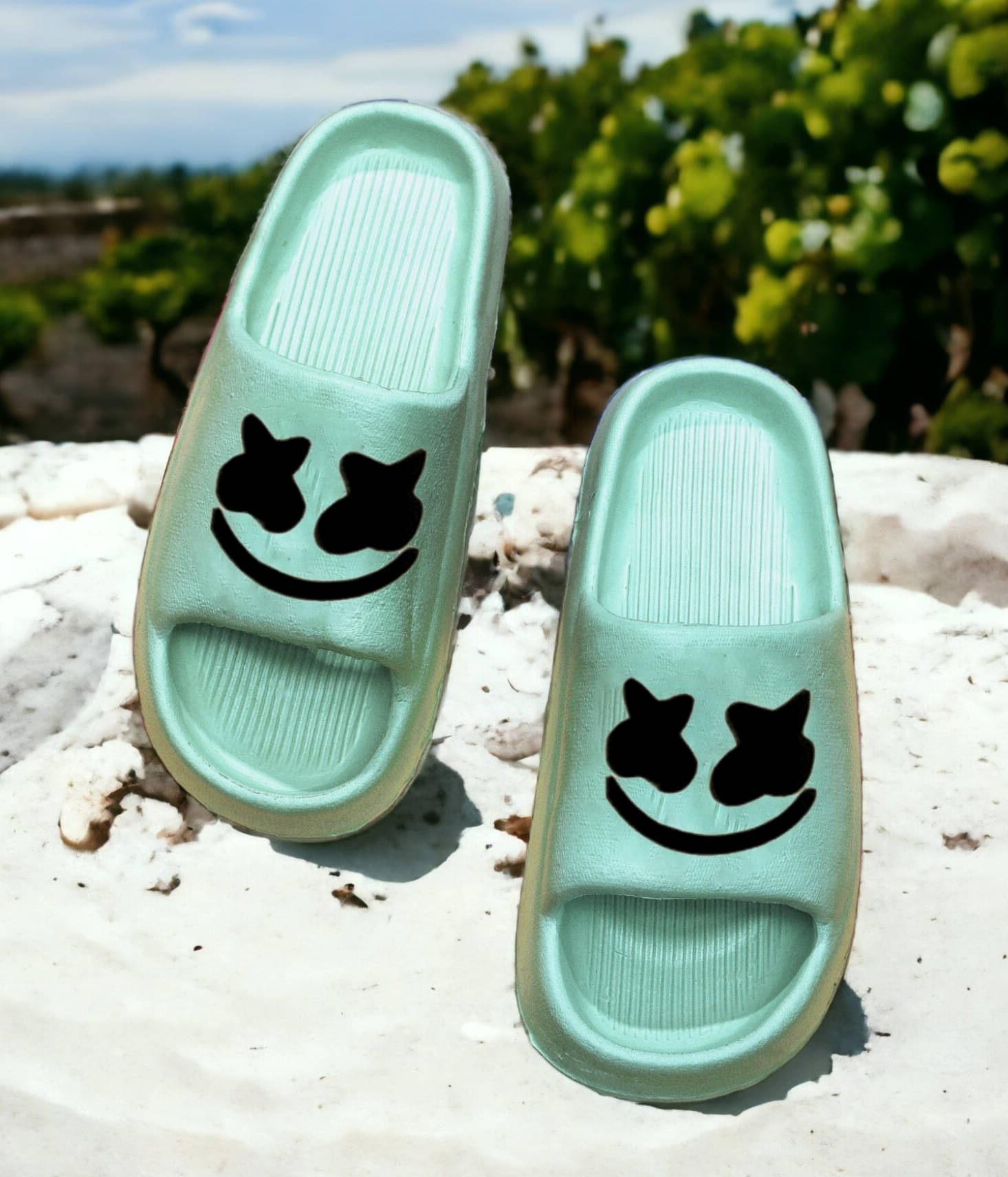     			KAPANI Green Women's Slide Flip flop