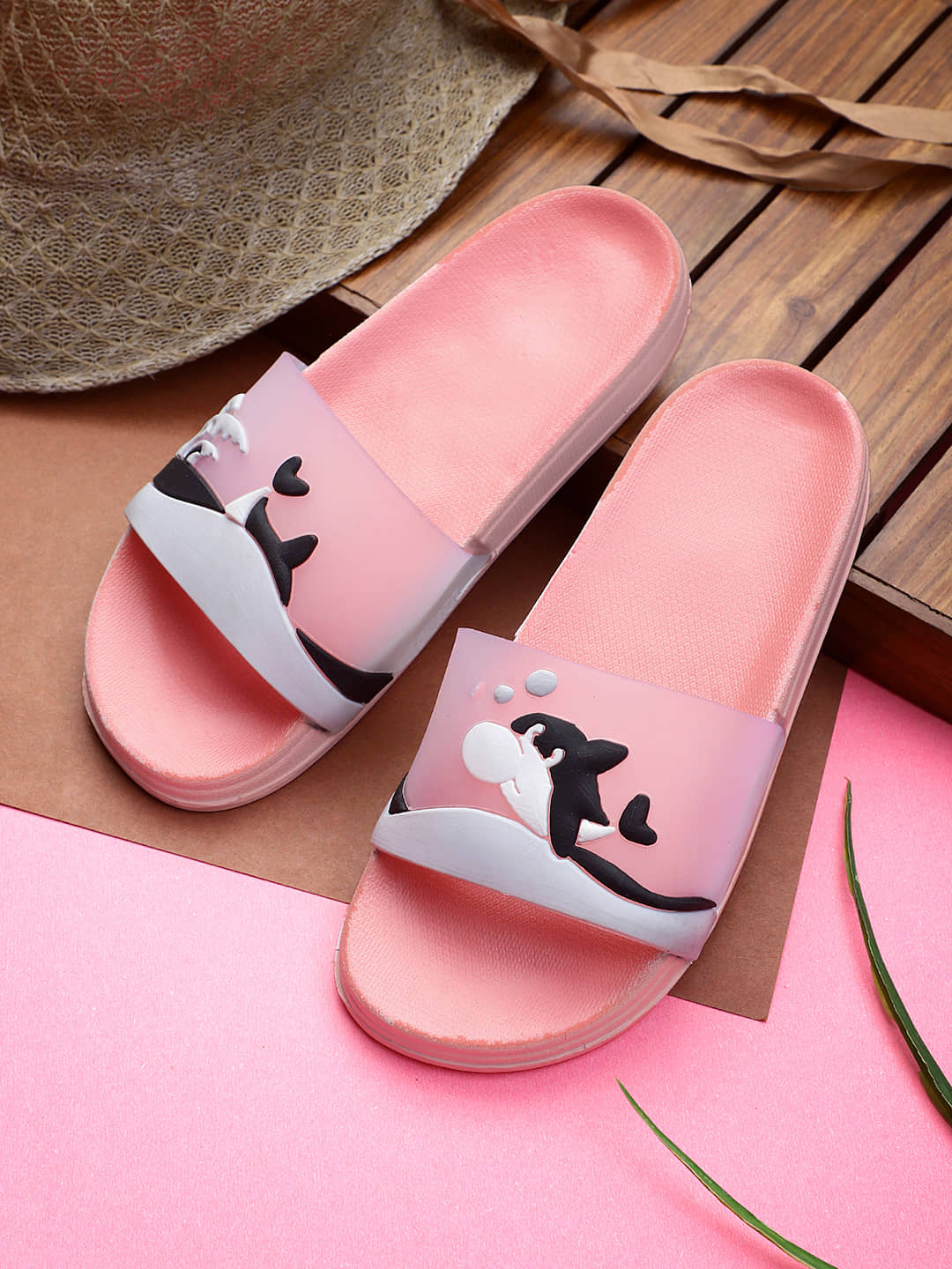 KAPANI Black Women's Slide Flip flop