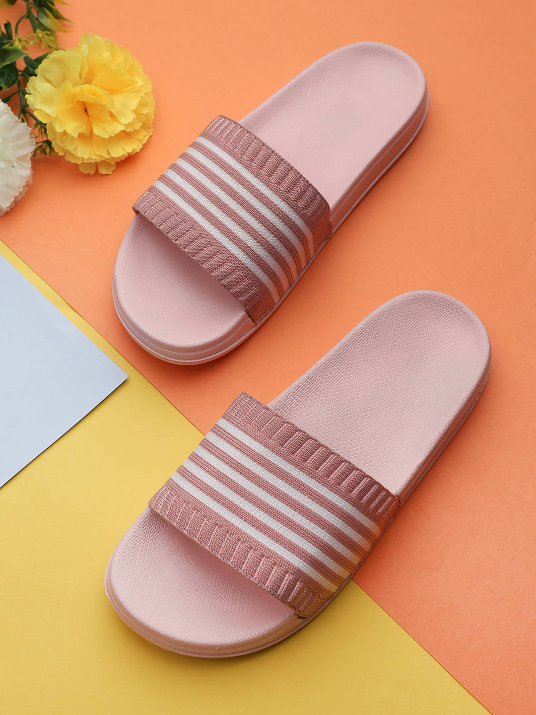     			KAPANI Pink Women's Slide Flip flop