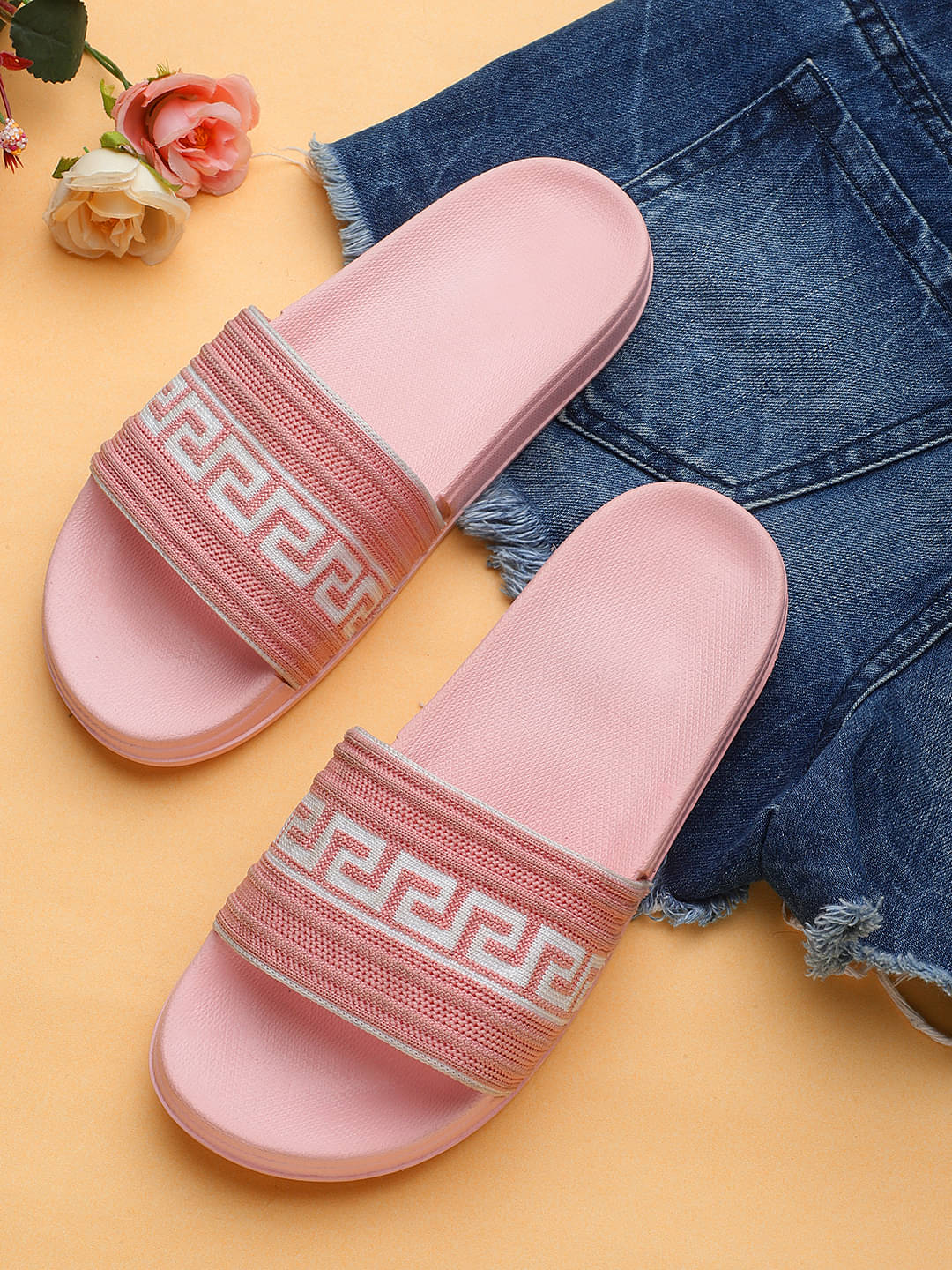     			KAPANI Pink Women's Slide Flip flop