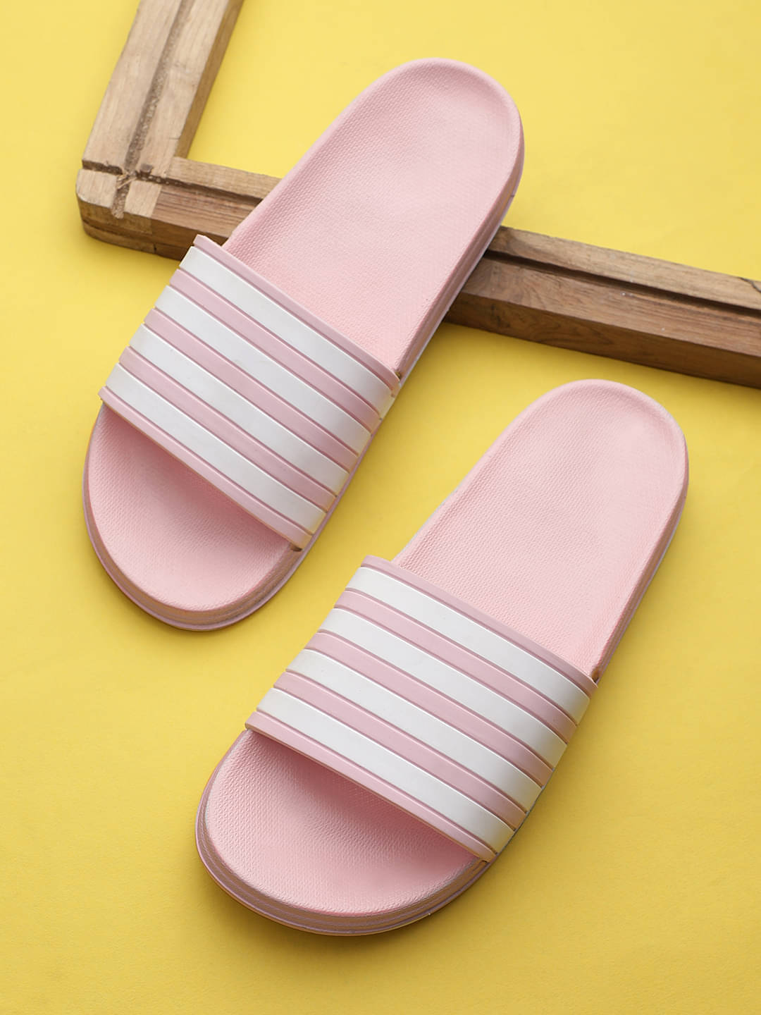     			KAPANI Pink Women's Slide Flip flop